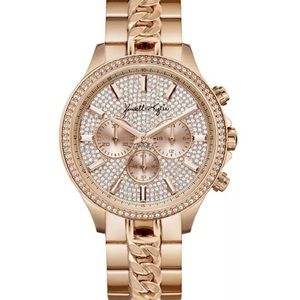 Women's Holiday Singles Rose Gold-Tone Metal Alloy Bracelet Watch 40mm